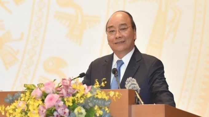 Thủ tướng Nguyễn Xuân Phúc kiểm tra tiến độ xây cầu Mỹ Thuận 2