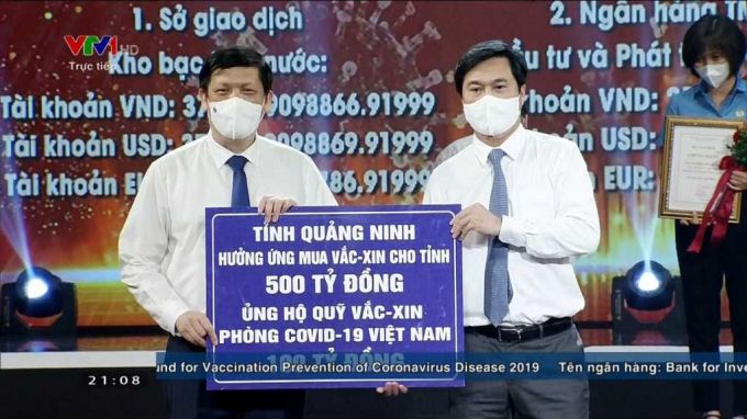 Quảng Ninh: Ủng hộ 100 tỷ đồng cho Quỹ vaccine phòng, chống dịch COVID-19 của Chính phủ