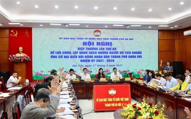 Hà Nội thống nhất danh sách 160 người ứng cử đại biểu HĐND thành phố