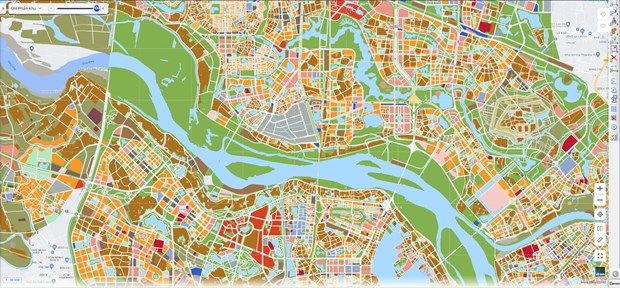 Meey Map - Nền tảng bản đồ về quy hoạch đô thị sông Hồng, sông Đuống