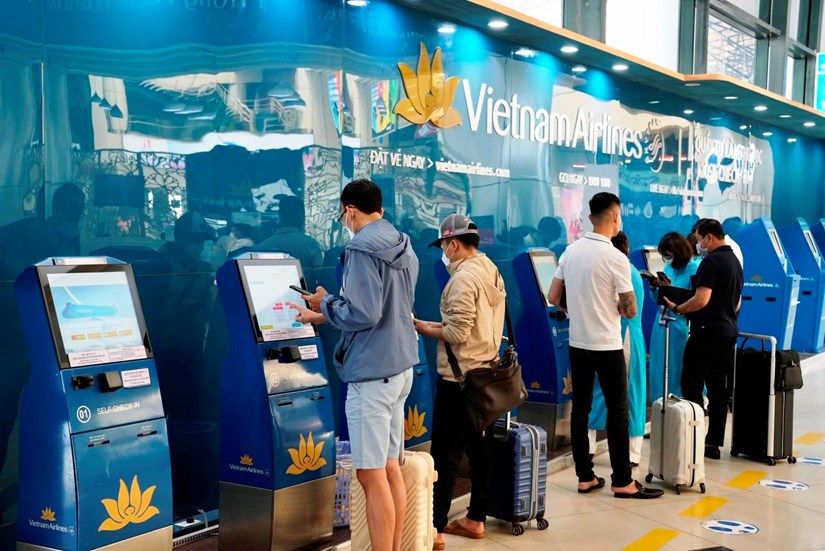 Vietnam Airlines triển khai làm thủ tục trực tuyến ở nhiều sân bay