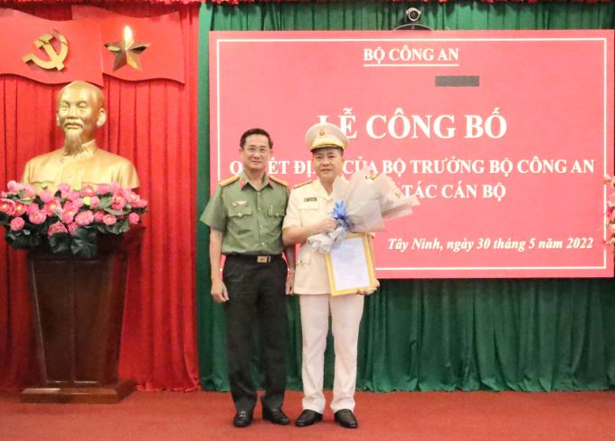 Bộ Công an bổ nhiệm Phó Giám đốc Công an tỉnh Tây Ninh