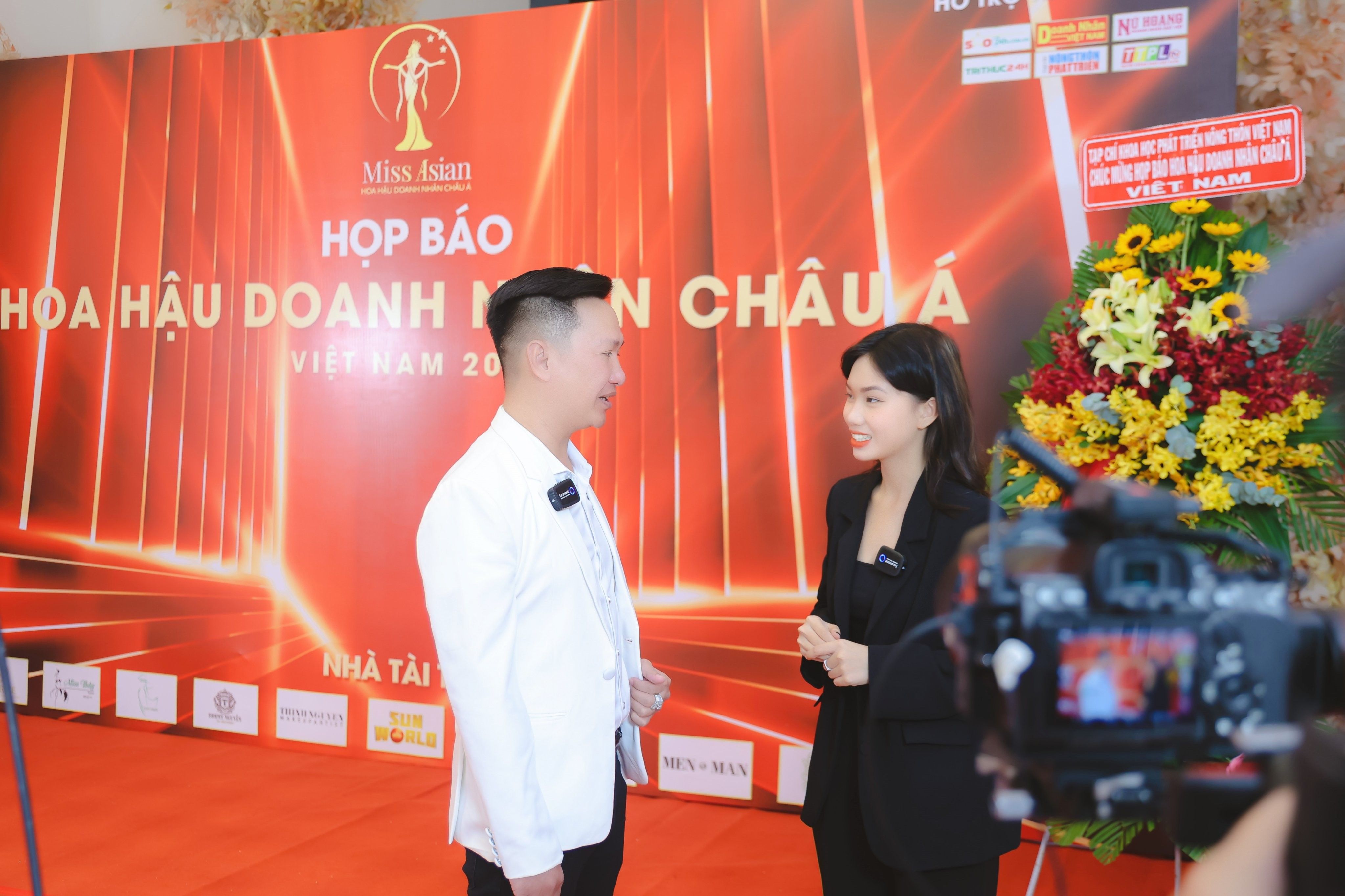 Ông Nguyễn Quang Huy – CEO cà phê chồn Cộng 84 tham dự họp báo ra mắt cuộc thi Hoa hậu Doanh nhân Châu Á Việt Nam 2022