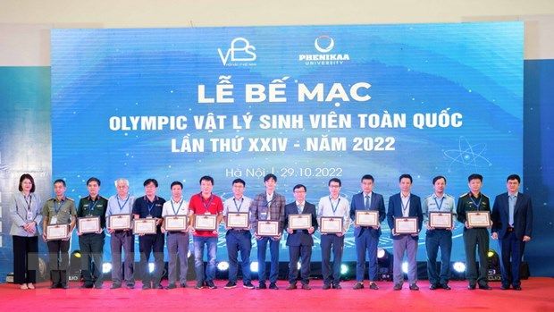 Bế mạc Olympic Vật lí sinh viên toàn quốc lần thứ 24 năm 2022