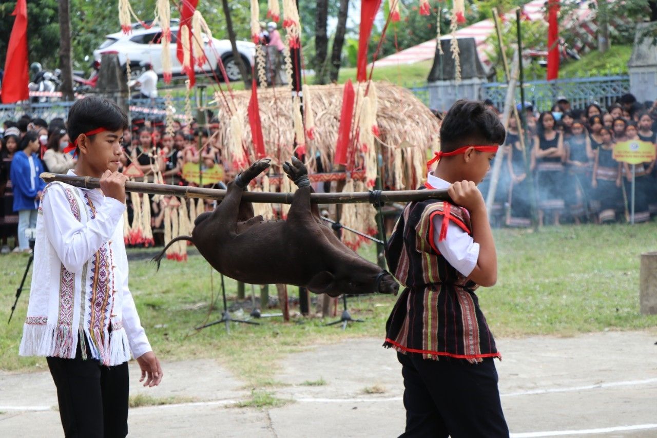 Không gian văn hoá Cồng chiêng vang lên từ trong trường học tại Kon Tum