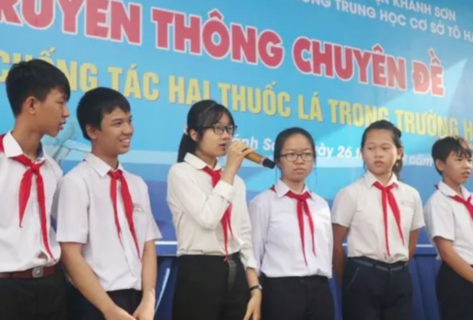 Khánh Hòa: Chương trình phòng, chống tác hại thuốc lá tuyên truyền tại các trường học