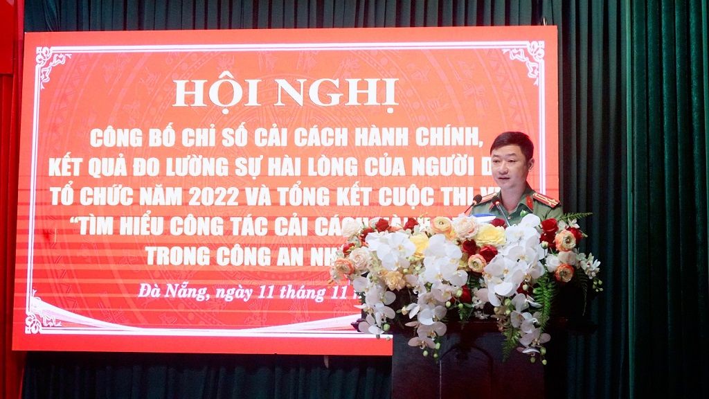 Công an Nghệ An: Chỉ số cải cách hành chính đạt 98,50%