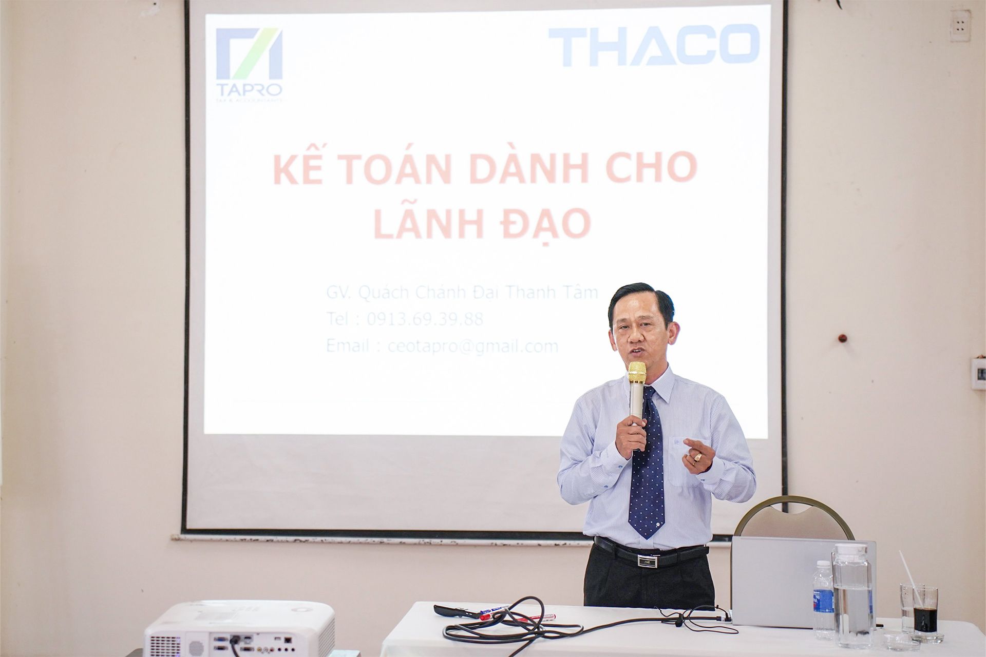 Đào tạo kế toán cho lãnh đạo và quản lý thuộc KCN THACO Chu Lai