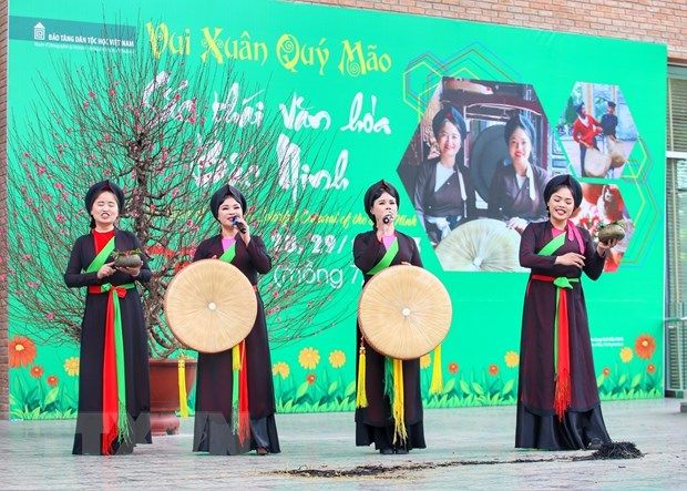 [Photo] Trải nghiệm văn hóa Bắc Ninh tại Bảo tàng Dân tộc học
