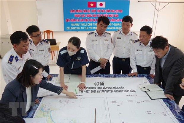 Lực lượng Bảo vệ bờ biển Nhật Bản thăm Bộ Tư lệnh Vùng Cảnh sát biển 2