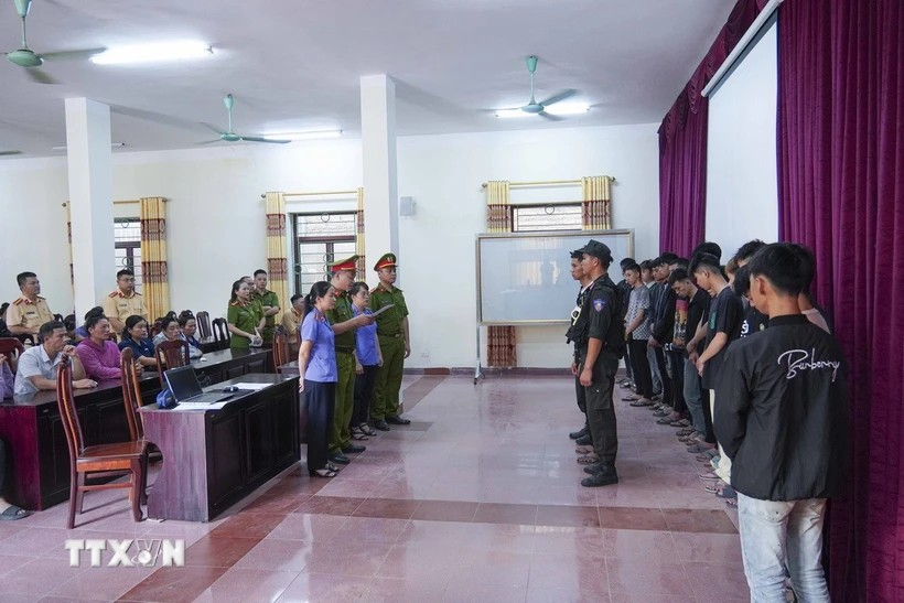 Điện Biên: Khởi tố 18 đối tượng mang hung khí gây rối trật tự công cộng