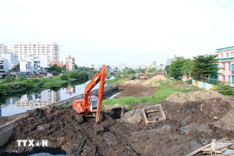 Dự án cải tạo tuyến kênh Tham Lương-Bến Cát thi công 